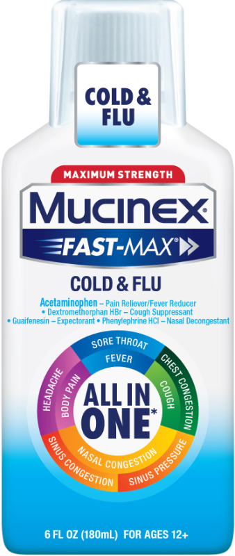 MUCINEX FASTMAX Adult Liquid  Cold  Flu